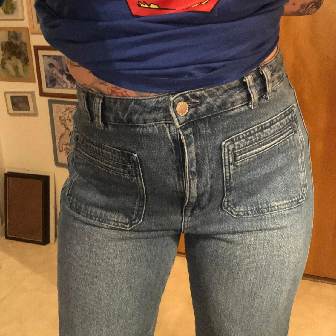 Reiss utsvängda jeans  - 90