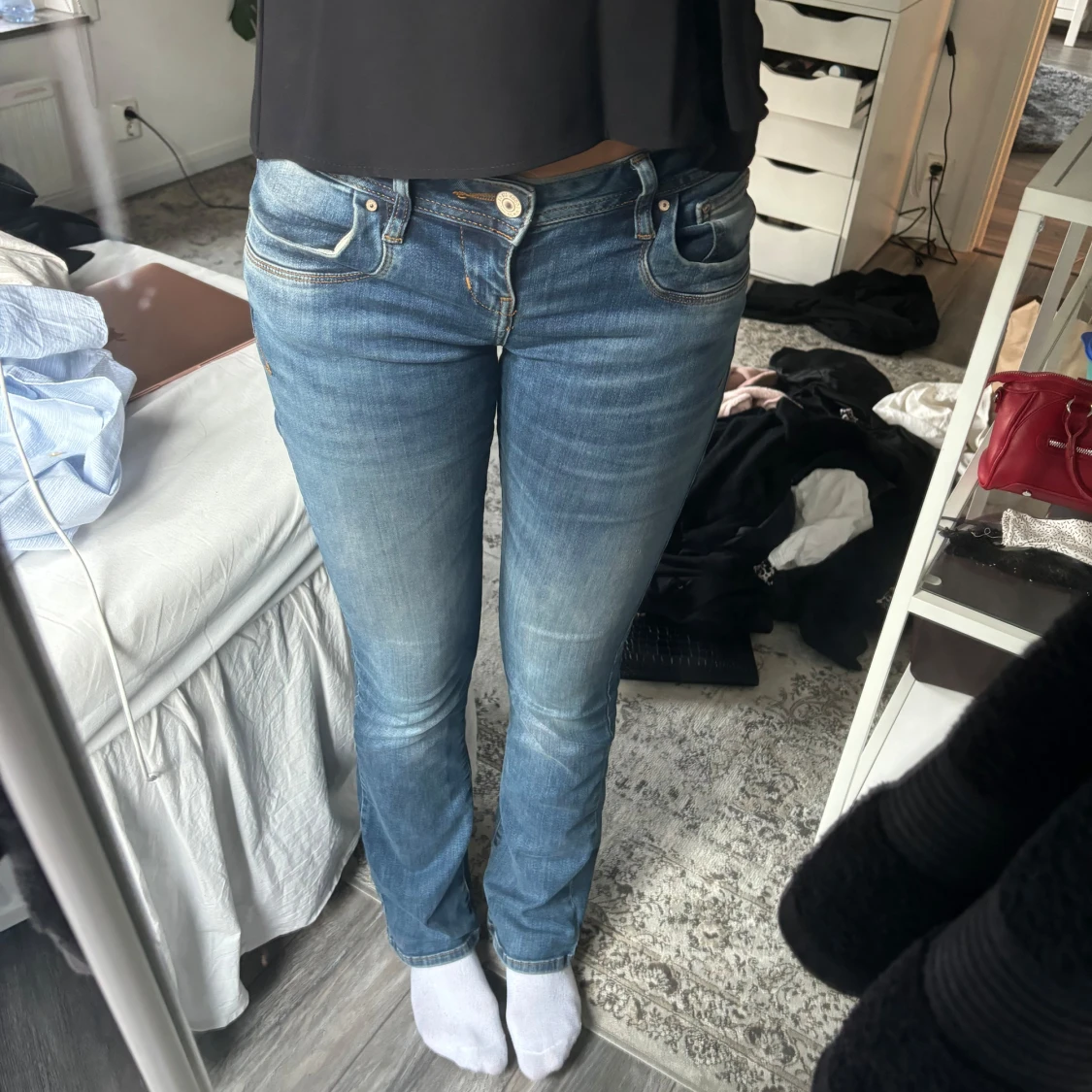 Blå bootcut jeans från LTB - 90