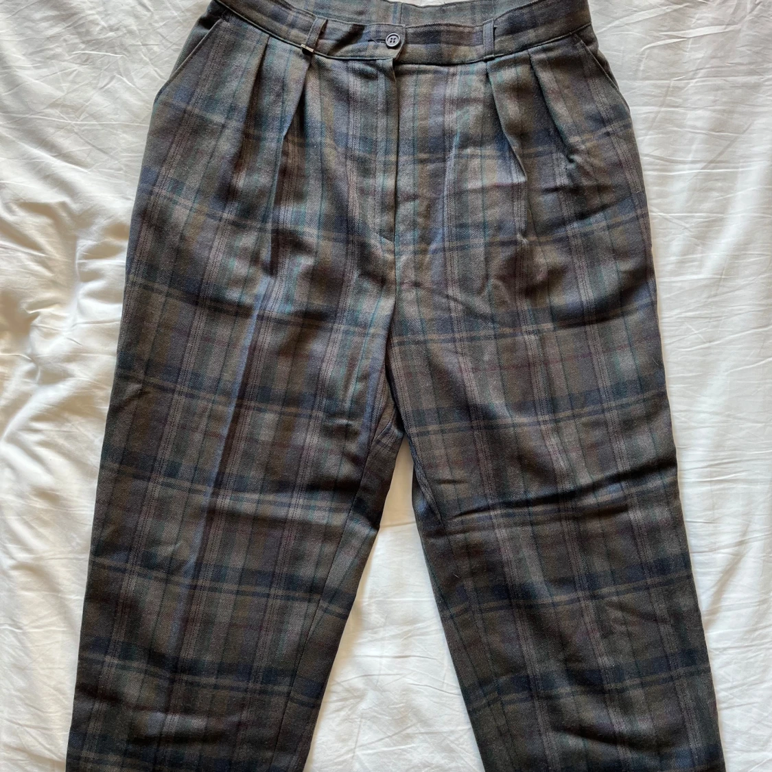 Rutiga kostymbyxor - 90