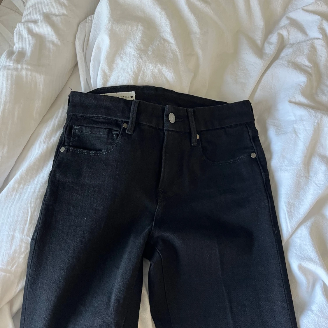 Lågmidjade svarta jeans - 90