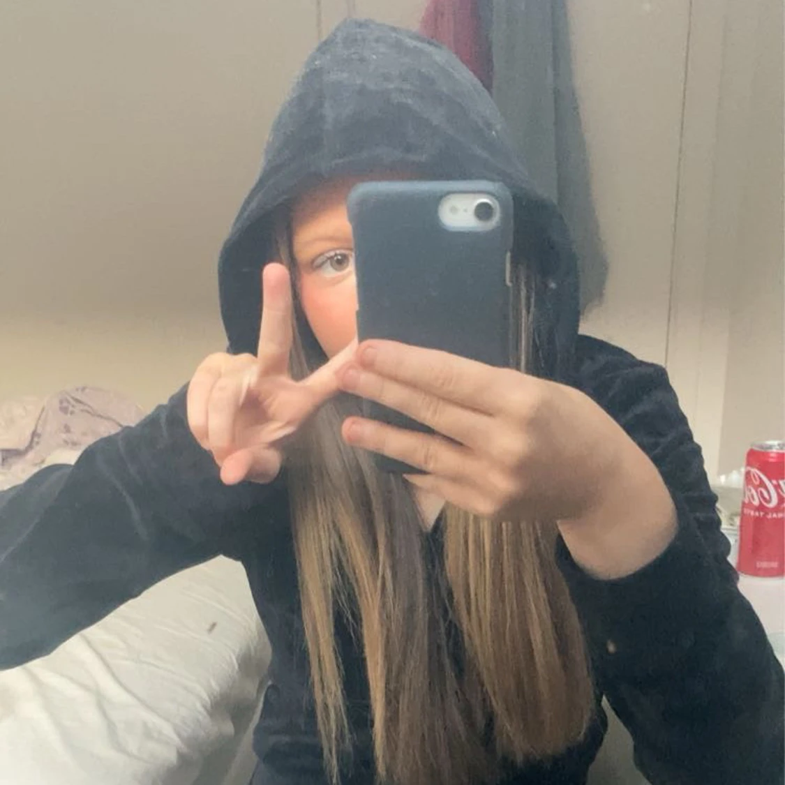 Svart sip up tröja  - 91