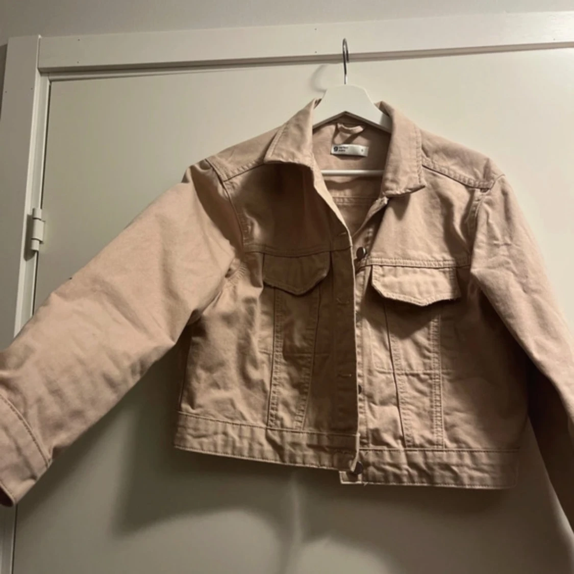 Jeansjacka med målat på - 92
