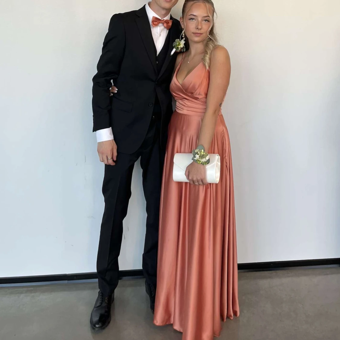 Balklänning rosa/orange