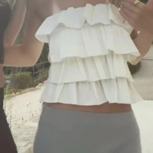 Offshoulder volang topp❣️❣️ - Säljer nu en somrig offshoulder topp med volanger❤️🥰 den är i storlek S men passar nog M också❤️