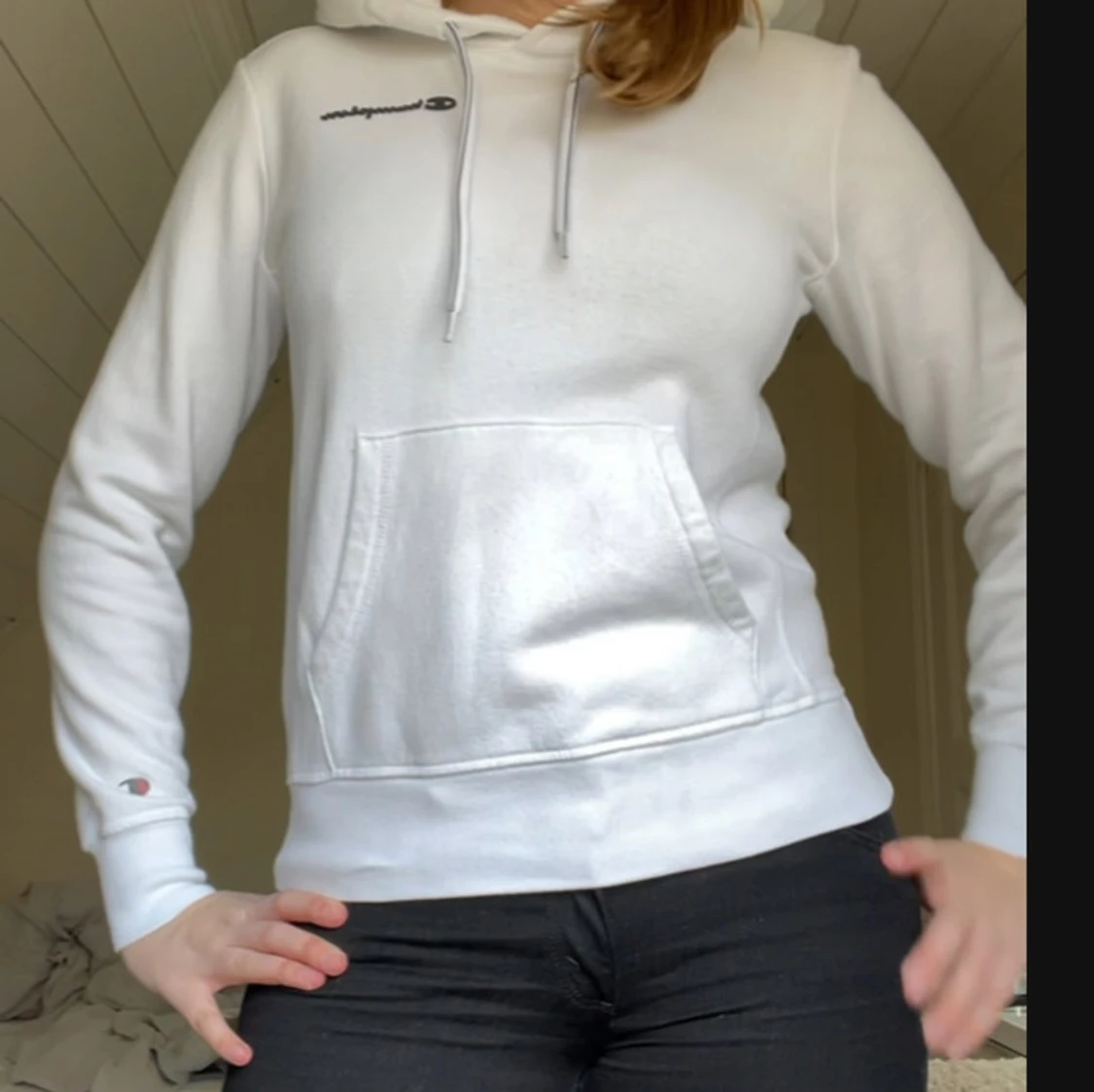 Vit hoodie från Champion - 2