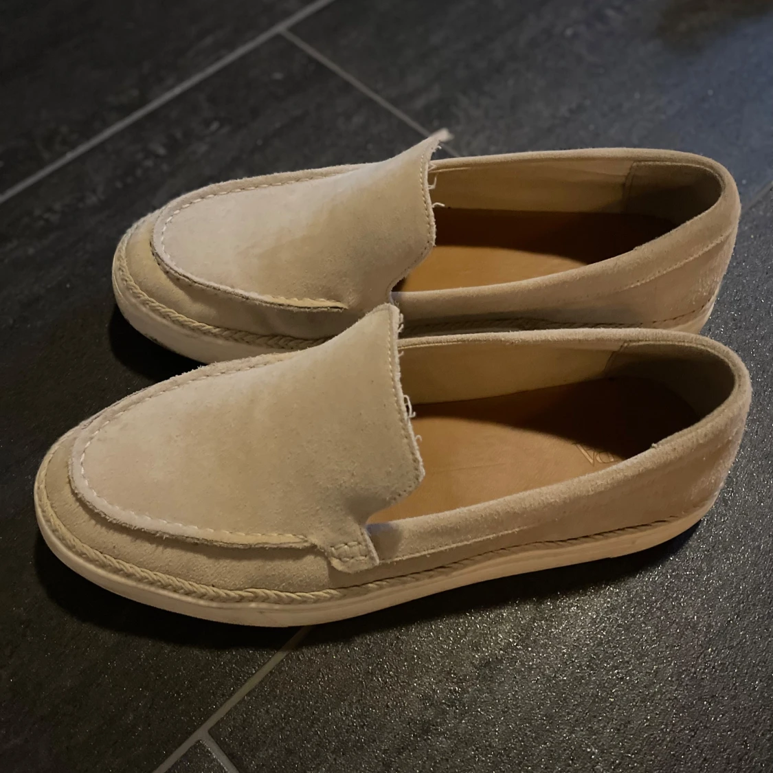 Beige mocka Loafers - 4