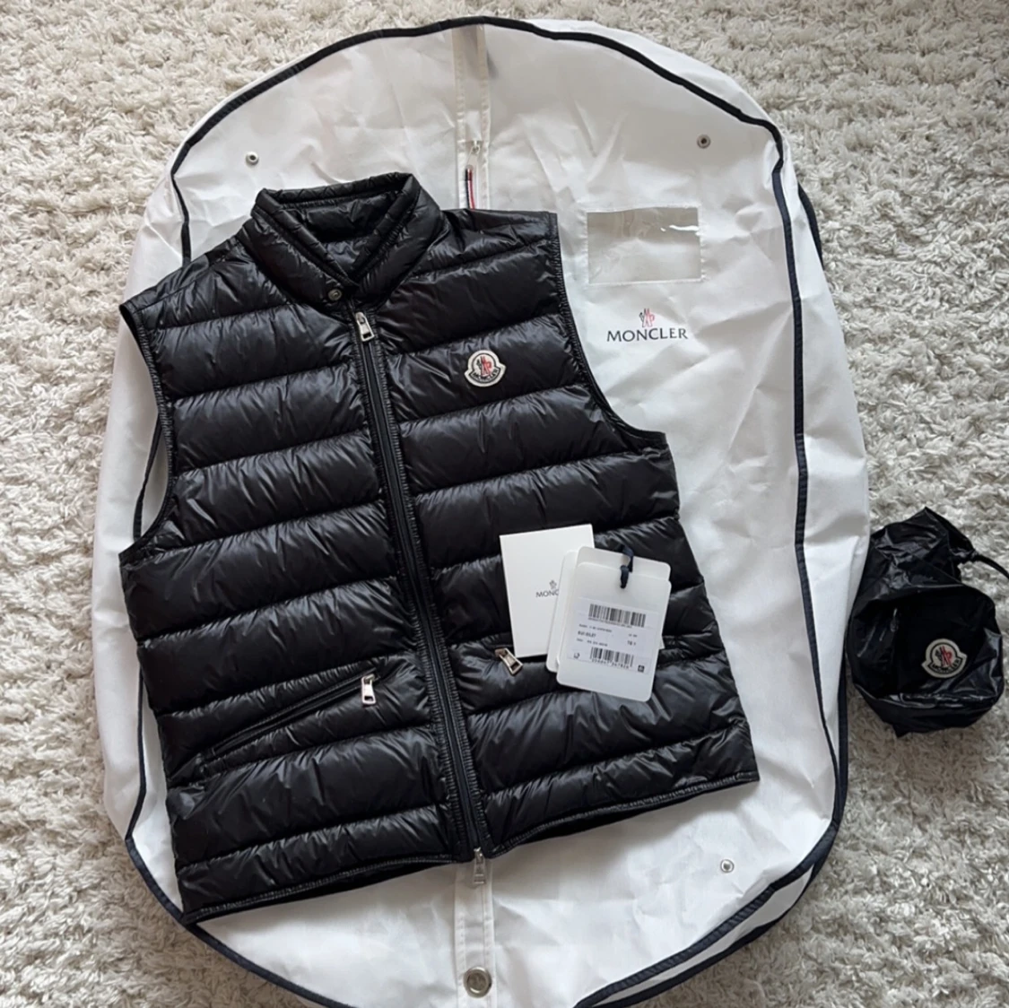 Svart Moncler Väst 