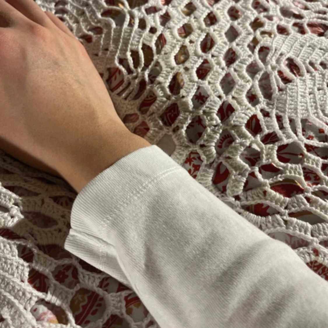 Vit långärmad topp - 4