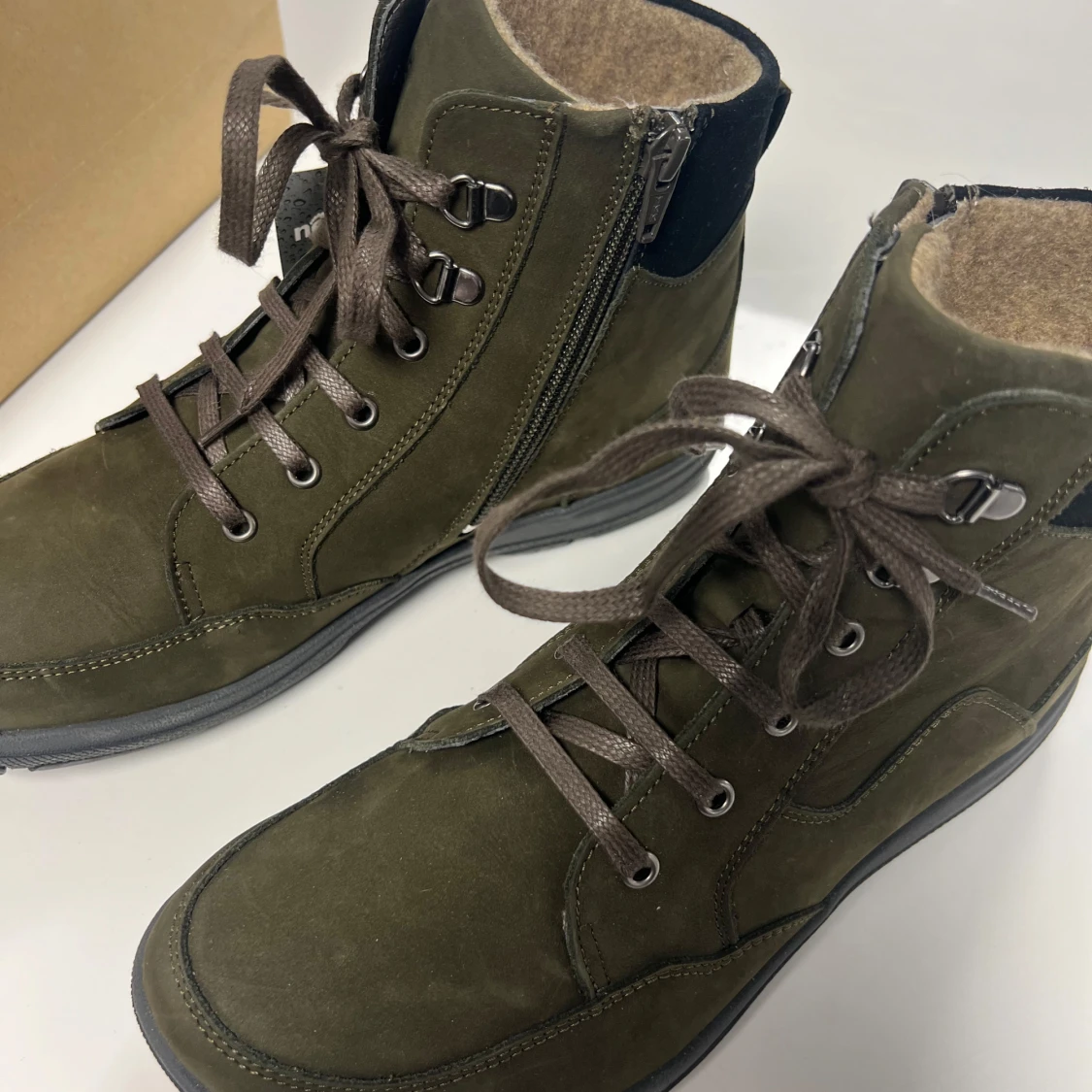 Khaki boots från New Feet - 3