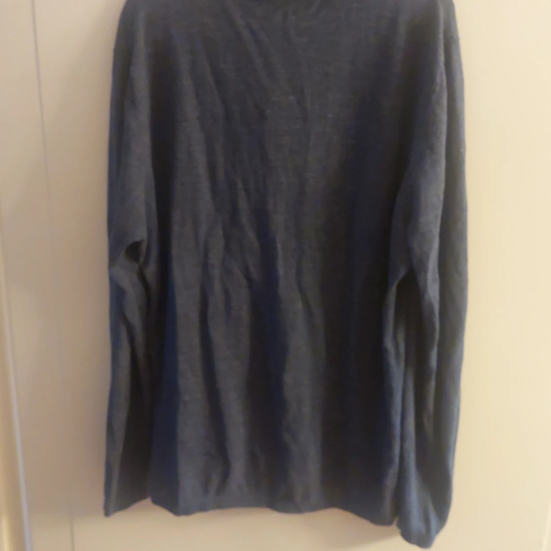 Blå långärmad pikétröja från John Henric - 91