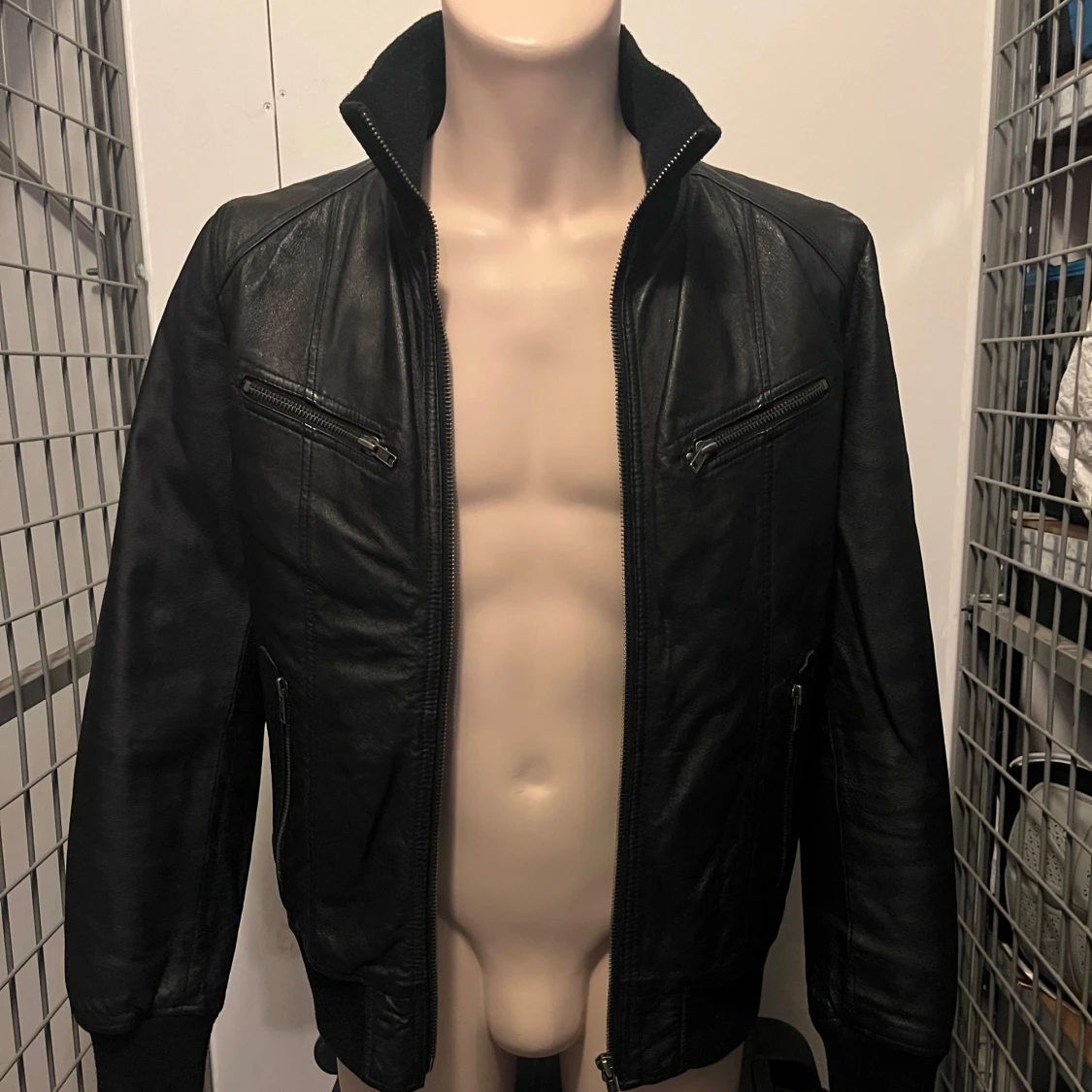 Svart skinnjacka från Poco Loco - 1