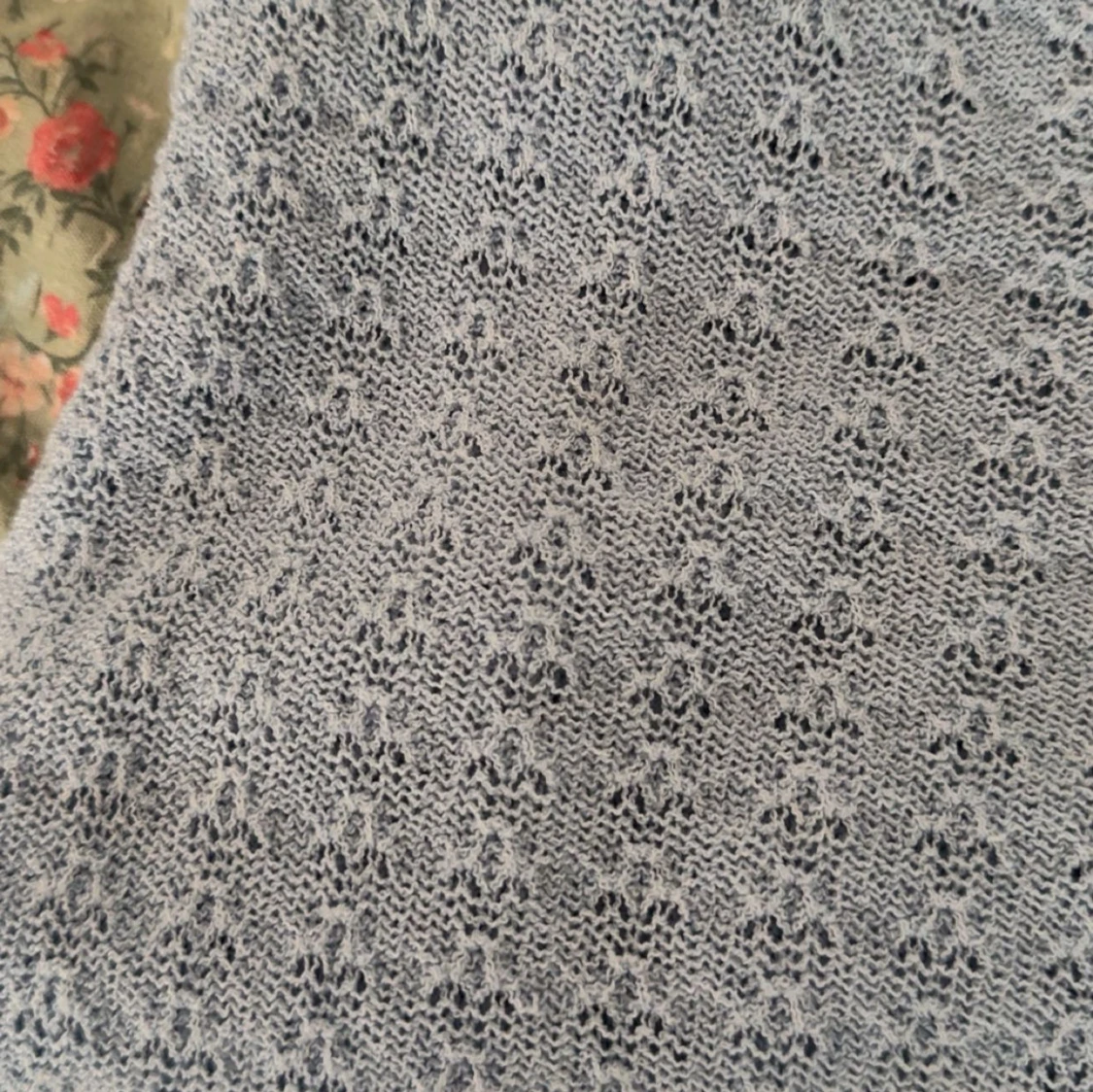 Ljusblå stickad tröja - 2