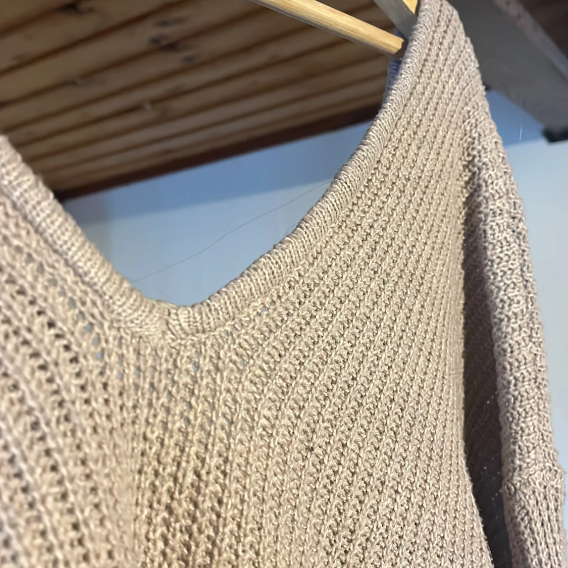 Beige stickad tröja från Shein - 3