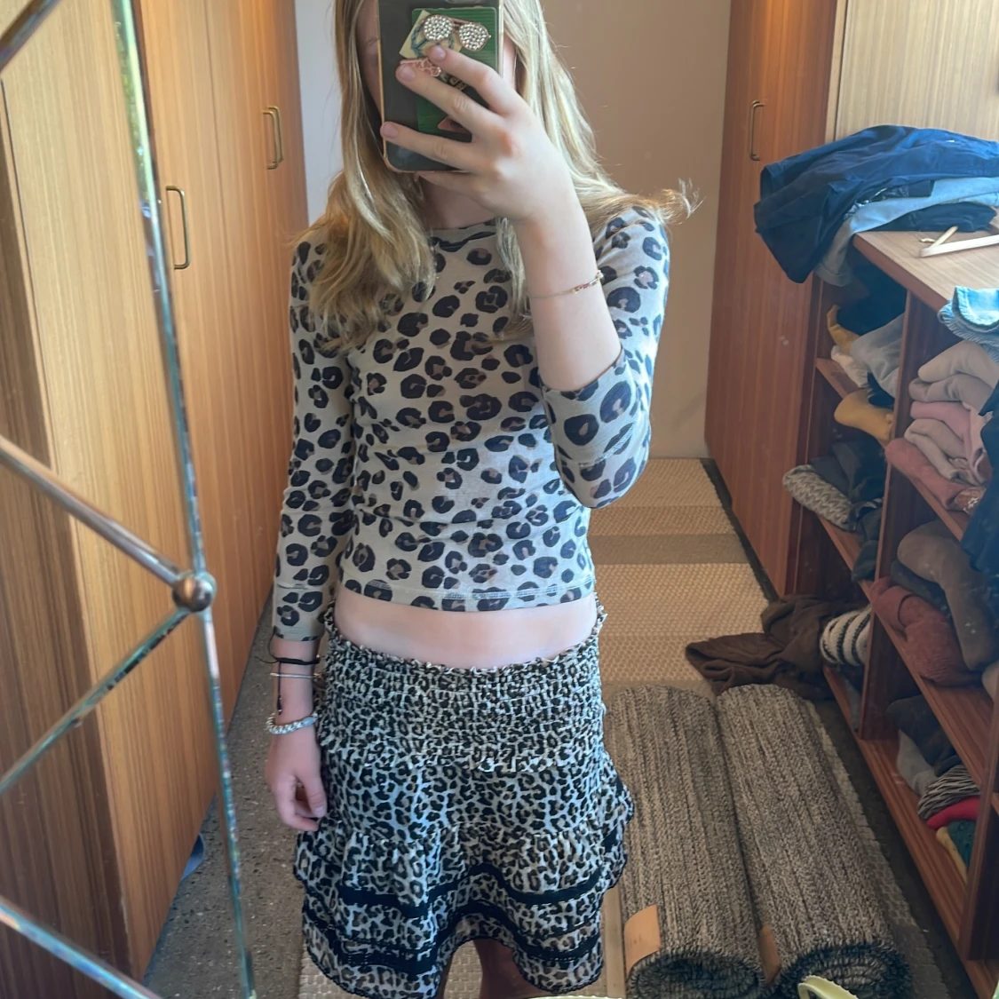 Leopardmönstrad topp - 91