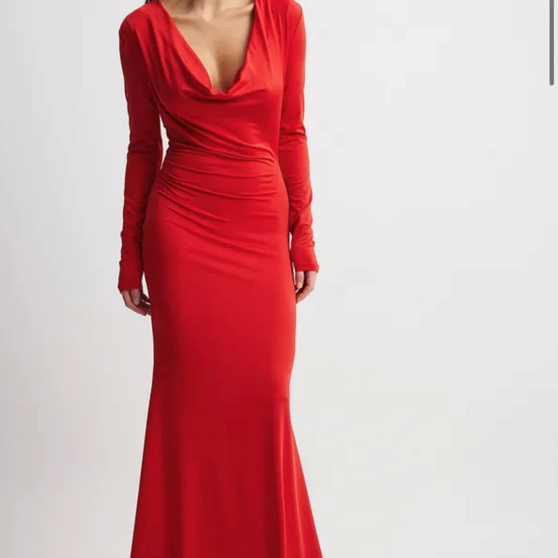 Röd långklänning - 90