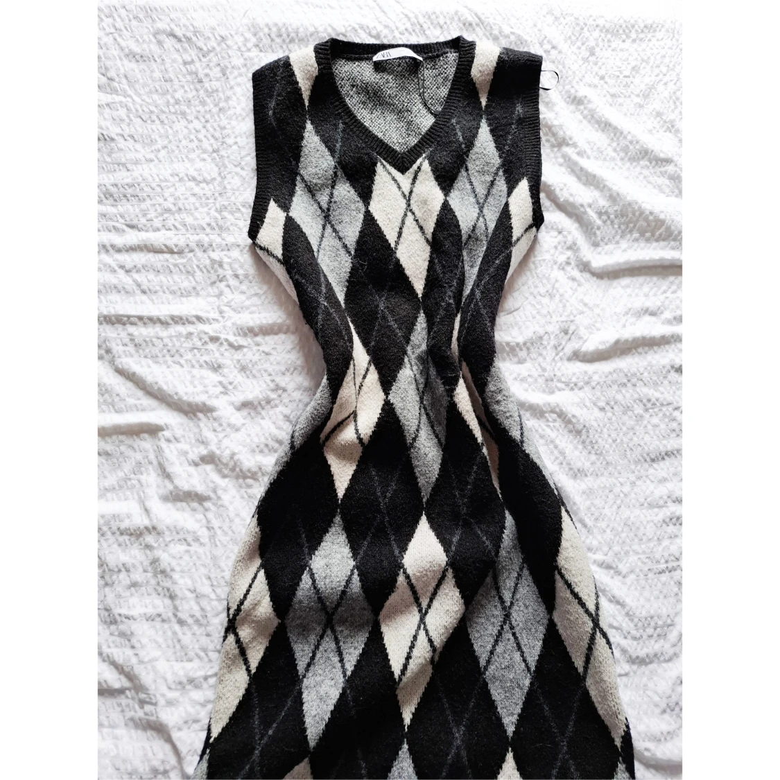 Stickad maxiklänning