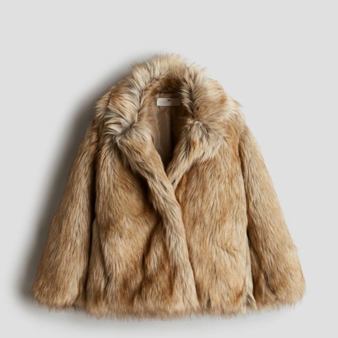 Beige pälsjacka - 91