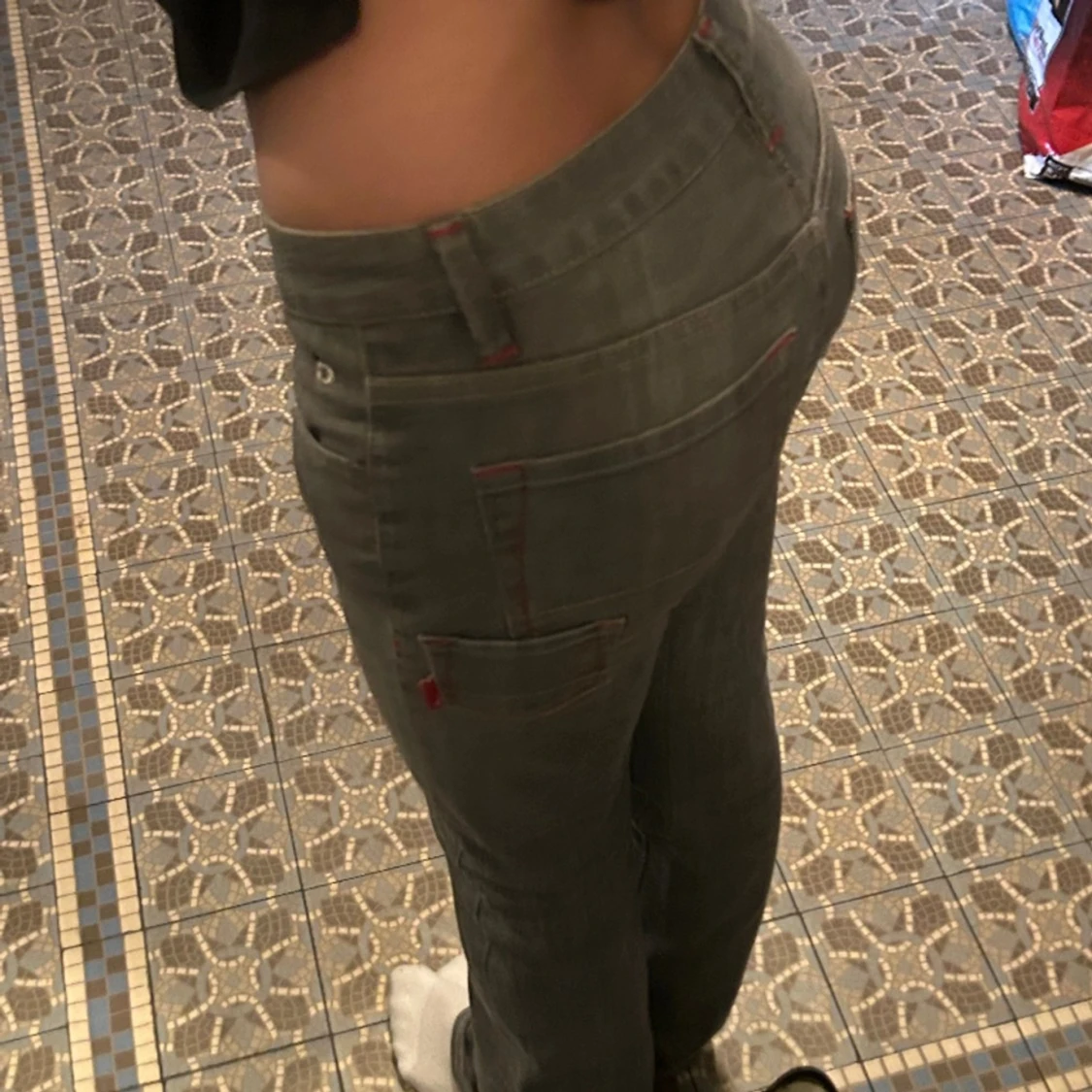 Lågmidjade bootcut jeans - 90