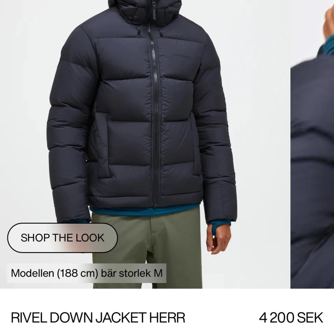 Svart dunjacka från Peak Performance - 93