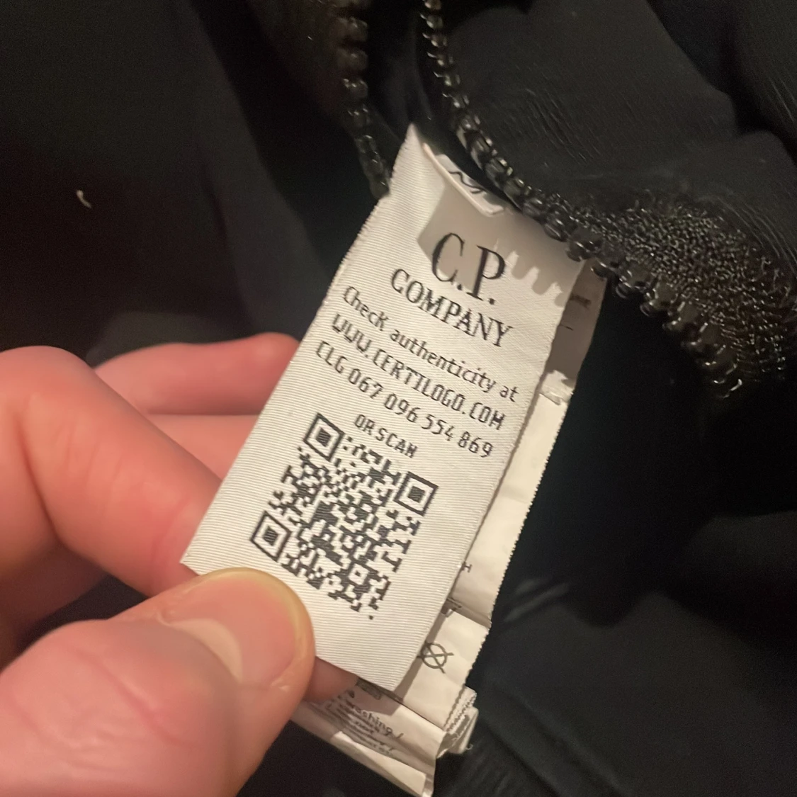 Svart CP company zip hoodie - 92