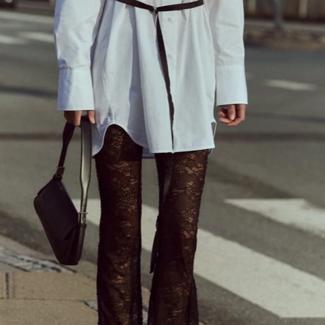 Svarta spetsbyxor - 90