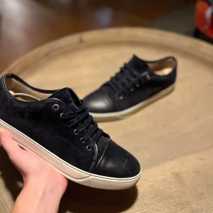 Mörkblå Lanvins - Säljer ett par lanvins i storlek UK 12/ EU 45 i marinblå. Skick 8/10! Kommer med originalförpackning och dustbag. Skicka ifall ni har några frågor!