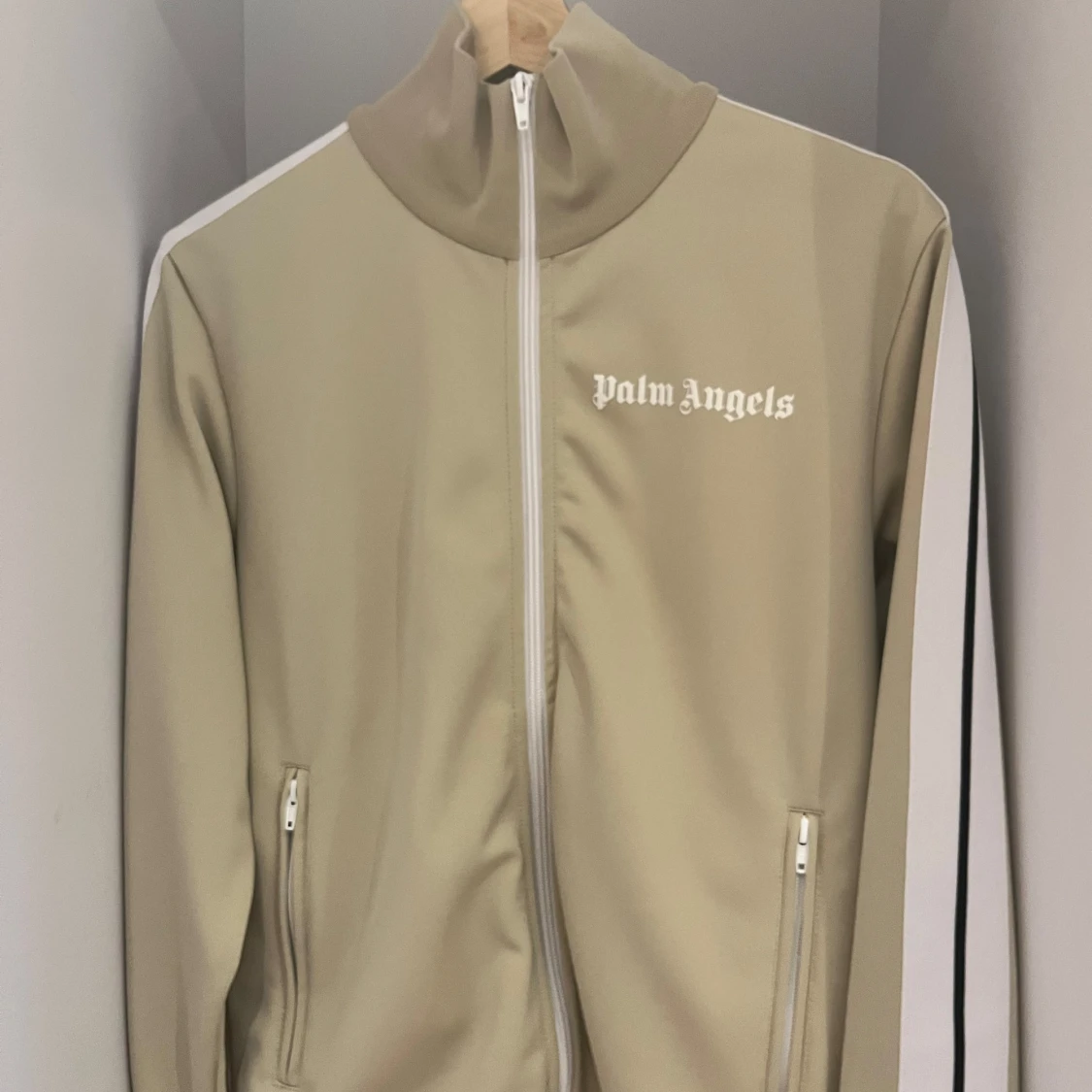 Beige track jacket från Palm Angels