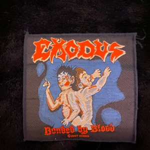 Exodus patch - Gammal exodus patch som har suttit på en tidigare vest. Ända som är slitet är högra hörnet där uppe dock är det bara en tråd vilket inte påverkar patchen