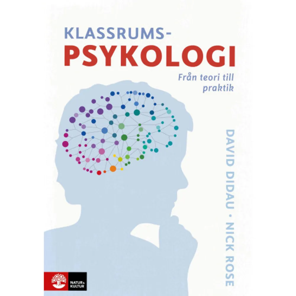 Psykologisk forskning har traditionellt sett inte haft en naturlig plats inom utbildningsvetenskapen. Klassrumspsykologi vill ändra på det. Tvärtom har lärare stor hjälp av psykologi vid just undervisning. Med avstamp i forskning och praktisk klassrumserfarenhet går David Didau och Nick Rose igenom ett antal rubriker som alla resonerar kring för läraren välkända begrepp, till exempel arbetsminne, feedback, bedömning, förväntningar och målsättning – utifrån psykologiskateorier och strategier. Psykologisk kunskap görs därmed konkret och tillgänglig, och boken blir ett handfast undervisningsstöd. ”Den här boken är ett måste för alla nyblivna lärare. Men även den mer erfarna läraren får flera nya insikter och perspektiv. Det fick jag.” Dylan William    Format Danskt band   Omfång 300 sidor   Språk Svenska   Förlag Natur & Kultur Akademisk   Utgivningsdatum 2018-04-18   Medverkande Nick Rose   Medverkande Gun Zetterström   Medverkande Catharina Ekström   Medverkande Johan Ekelund   ISBN 9789127822597  . Böcker.