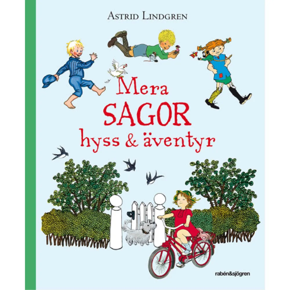 Mera Sagor, hyss & äventyr är en generös samlingsvolym med en hel rad av Astrid Lindgrens finaste bilderböcker. Denna härligt tjocka bok är rikt illustrerad i färg av flera av de allra bästa tecknarna för barn: Ilon Wikland, Ingrid Vang Nyman, Björn Berg, Marit Törnqvist, Emma Adbåge och Lina Bodén.Några av sagorna har aldrig tidigare illustrerats i färg Hoppa högst och Prinsessan som inte kunde leka medan andra är kära återseenden: Den där Emil, Pippi går i affärer, Visst kan Lotta cykla, Nils Karlsson-Pyssling flyttar in, Vår i Bullerbyn, Ingen rövare finns i skogen och Sunnanäng.En jättefin presentbok som passar perfekt för högläsning!    Format Halvklotband   Omfång 164 sidor   Språk Svenska   Förlag Rabén & Sjögren   Utgivningsdatum 2018-04-27   Medverkande Jeannette Wigren   Medverkande Emma Adbåge   Medverkande Lina Bodén   Medverkande Ilon Wikland   Medverkande Björn Berg   Medverkande Marit Törnqvist   Medverkande Ingrid Vang Nyman   ISBN 9789129706598  . Böcker.