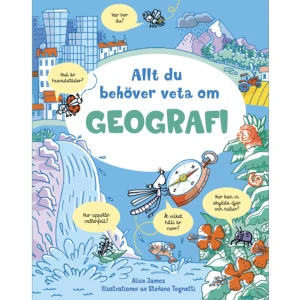 Allt du behöver veta om geografi (inbunden) - Denna underbart och färgglatt illustrerade bok är en perfekt introduktion till geografi och kunskap om vår planet. På ett pedagogiskt och lekfullt sätt berättas här om jorden, världsdelarna och världshaven. Boken förklarar olika klimatzoner och årstider och går igenom världens olika områden som till exempel savann, regnskog, öken, kust, berg och beskriver naturen och djurlivet där. Här kan man också läsa om alla slags väder, till exempel åska och hagel, lära sig vad norrsken är och ta reda på mer om vulkaner och jordbävningar. Boken förklarar också hur man ska läsa en karta och vilka slags kartor det finns. Kort sagt, den här boken lär dig allt du behöver veta om geografi! I samma serie finns också:Allt du behöver veta om vetenskap Allt du behöver veta om matte     Format Inbunden   Omfång 80 sidor   Språk Svenska   Förlag Lind &amp; Co   Utgivningsdatum 2022-07-26   Medverkande Sara Jonasson   ISBN 9789180183741  