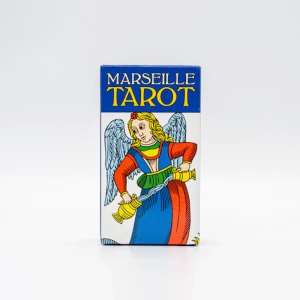 Marseille Tarot - The Tarot of Marseille is timeless. No matter how Tarot changes and evolves, this deck remains the original core of Tarot history. This wonderful new edition, curated by Anna Maria Morsucci and designed by Mattia Ottolini, combines an original Conver deck with details taken by tens of other early Marseille decks. The deck is possibly the closest edition to a true and archetypical Marseille Tarot. 78 cards, 66x120 mm.  Instructions. Multilingual edition.