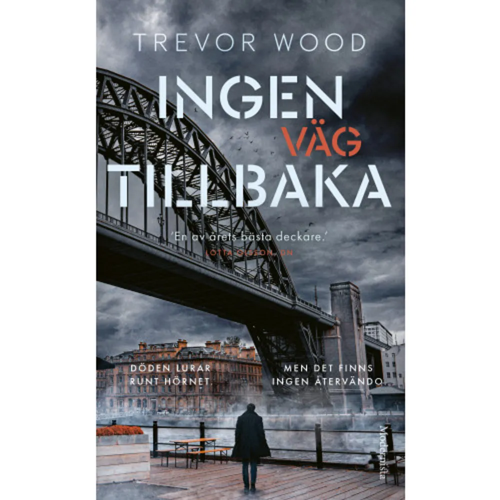 Andra boken i den flerfaldigt prisbelönta serien om Jimmy Mullen »Trevor Woods hjälte, krigsveteranen Jimmy Mullen i brittiska Newcastle, är en av de bästa jag har läst om.« Lotta Olsson, Dagens Nyheter »Det är en ambitiös intrig, men framför allt en berättelse med ett konsekvent perspektiv där läsaren får möta sina fördomar.« Maria Näslund, Göteborgs-Posten »En välskriven och underhållande actionserie. Genom sin charmiga anti-hjälte som står utan jobb, pengar och bostad, men uppfylls av ett enormt socialt patos, lyfter Wood fram människor som annars sällan får komma till tals litterärt.« Betyg: 4 av 5 - Katarina Tavakol  En rad bisarra drogrelaterade dödsfall bland hemlösa tonåringar har skapat oro i den nordöstra delen av Newcastle. Ryktet säger att det är en dålig omgång Spice - zombiedrogen som sveper genom stan - som bär skulden. Men när en av den hemlöse veteranen Jimmys nära vänner dras in i härvan känner sig Jimmy tvungen att försöka ta reda på vad som egentligen pågår. Jimmy är villkorligt dömd och hans övervakare påminner honom ständigt om att han måste hålla sig borta från trubbel. Tråkigt nog för Jimmy så verkar det vara hans öde att hamna där... I översättning av Jessica Hallén. TREVOR WOOD är en brittisk författare, bosatt i Newcastle. Han har tjänstgjort inom den brittiska flottan i 16 år, har en mastersexamen i kreativt skrivande och har även arbetat som journalist. Ingen väg tillbaka är hans andra kriminalroman, efter den hyllade debuten Mannen på gatan, som bland annat vann en CWA John Creasy Award och Specsavers Best Crime Debut Award. »Ingen väg tillbaka är en välskriven spänningsroman som skildrar de som lever på samhällets skuggsida med värme och respekt. « Kicki bokmal»Jimmy Mullen är en av kriminallitteraturens mest unika karaktärer.« Daily Express »En thrillerdebut som kommer att ta Sverige med storm.« Monica Lindgren, SVT om Mannen på gatan     Format Pocket   Omfång 362 sidor   Språk Svenska   Förlag Modernista   Utgivningsdatum 2024-01-23   Medverkande Jessica Hallén   ISBN 9789180941426  . Böcker.