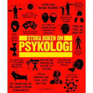 Stora boken om psykologi (inbunden) - Är vi självständiga individer eller gör vi bara som alla andra? Vad får oss att minnas vissa saker och glömma annat? Går det verkligen att mäta intelligens? Det är den här typen av frågor som har drivit psykologiforskningen framåt och manat flera av världens största begåvningar att formulera skarpa och tankeväckande svar. På ett lättförståeligt sätt presenterar Stora boken om psykologi de viktigaste teorierna, bästa citaten och vetenskapens utveckling genom historien kring människans fascinerande beteende. Diagram och underfundiga illustrationer ger ytterligare en dimension åt framställningen. Oavsett om du inte har några förkunskaper eller läser psykologi på högskolenivå erbjuder den här boken intressanta infallsvinklar för alla.    Format Inbunden   Omfång 352 sidor   Språk Svenska   Förlag Lind &amp; Co   Utgivningsdatum 2012-08-01   Medverkande Nigel Benson   Medverkande Joannah Ginsburg   Medverkande Voula Grand   Medverkande Merrin Lazyan   Medverkande Marcus Weeks   Medverkande Kjell Waltman   Medverkande Inge R. L. Larsson   ISBN 9789174610871  