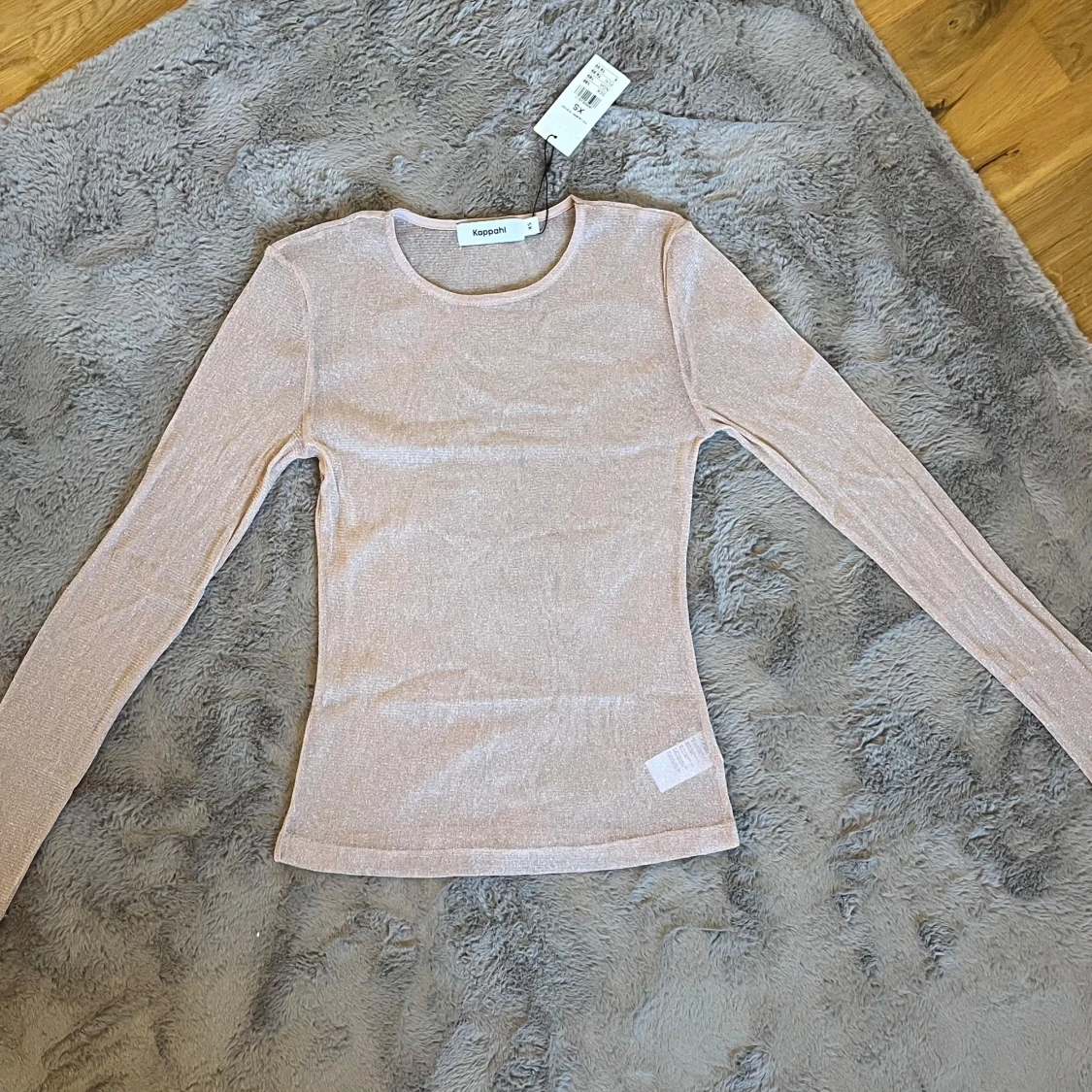 Rosa glitter topp - 92