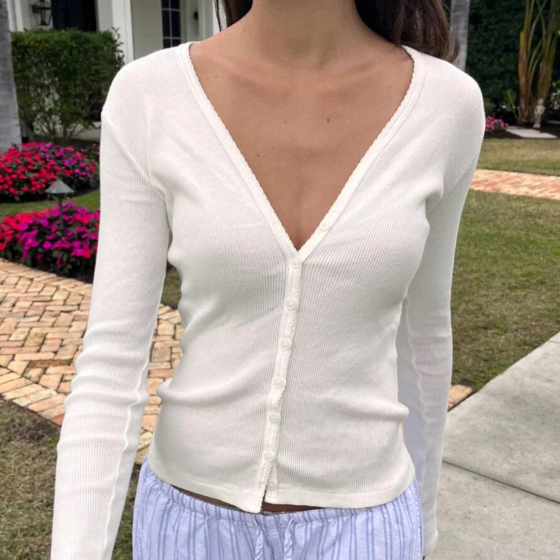 söt vit kofta, Brandy Melville - 4