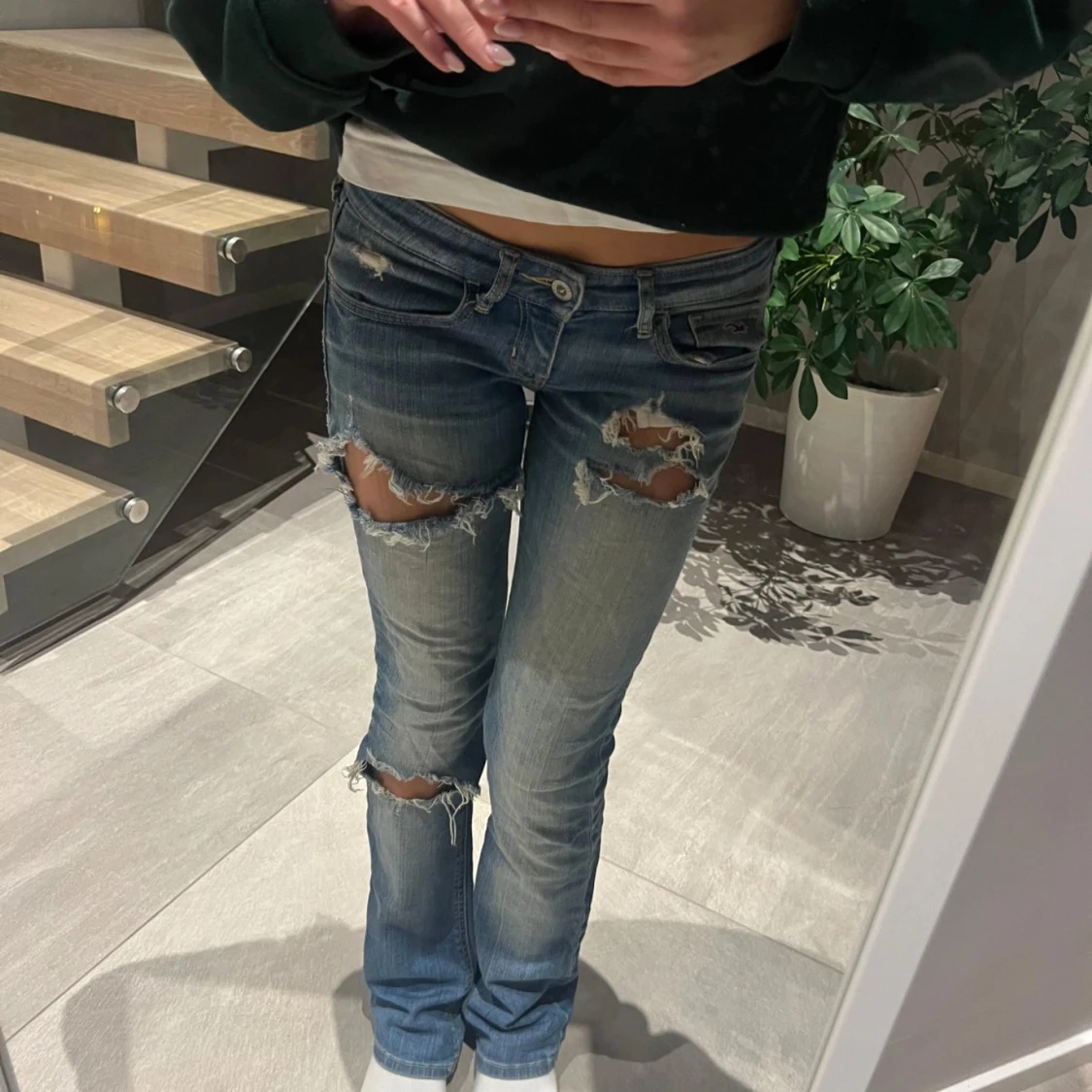 Lågmidjade bootcut jeans Hollister  - 1