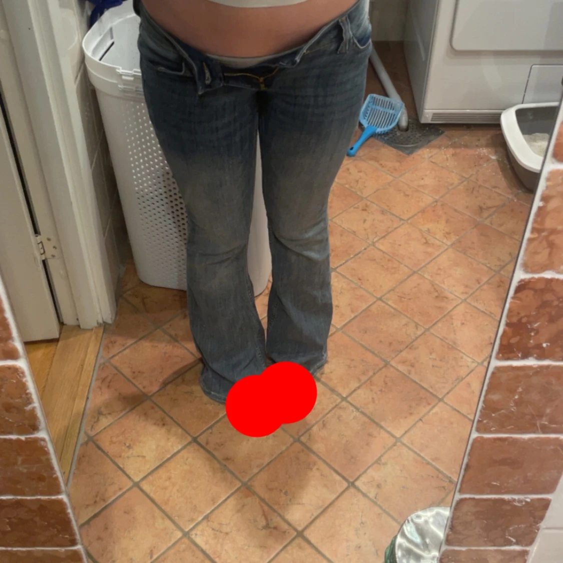 Weekday bootybei jeans blå