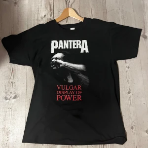 (HELT NY) Pantera t-shirt (Storlek M) - Helt ny svart Pantera t-shirt från Fruit of the Loom med tryck av albumet 'Vulgar Display of Power' på framsidan.