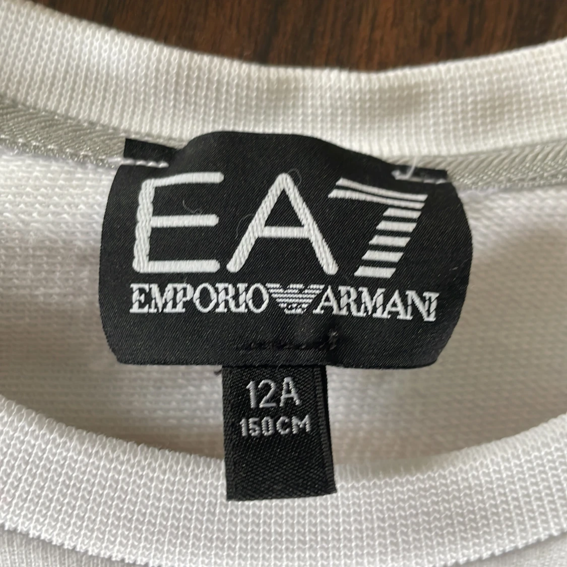 Vit långärmad tröja EA7 Armani - 3