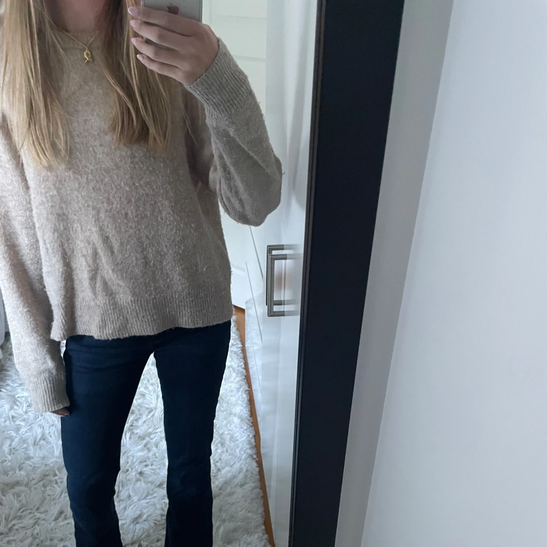 Beige stickad tröja Carin Wester 