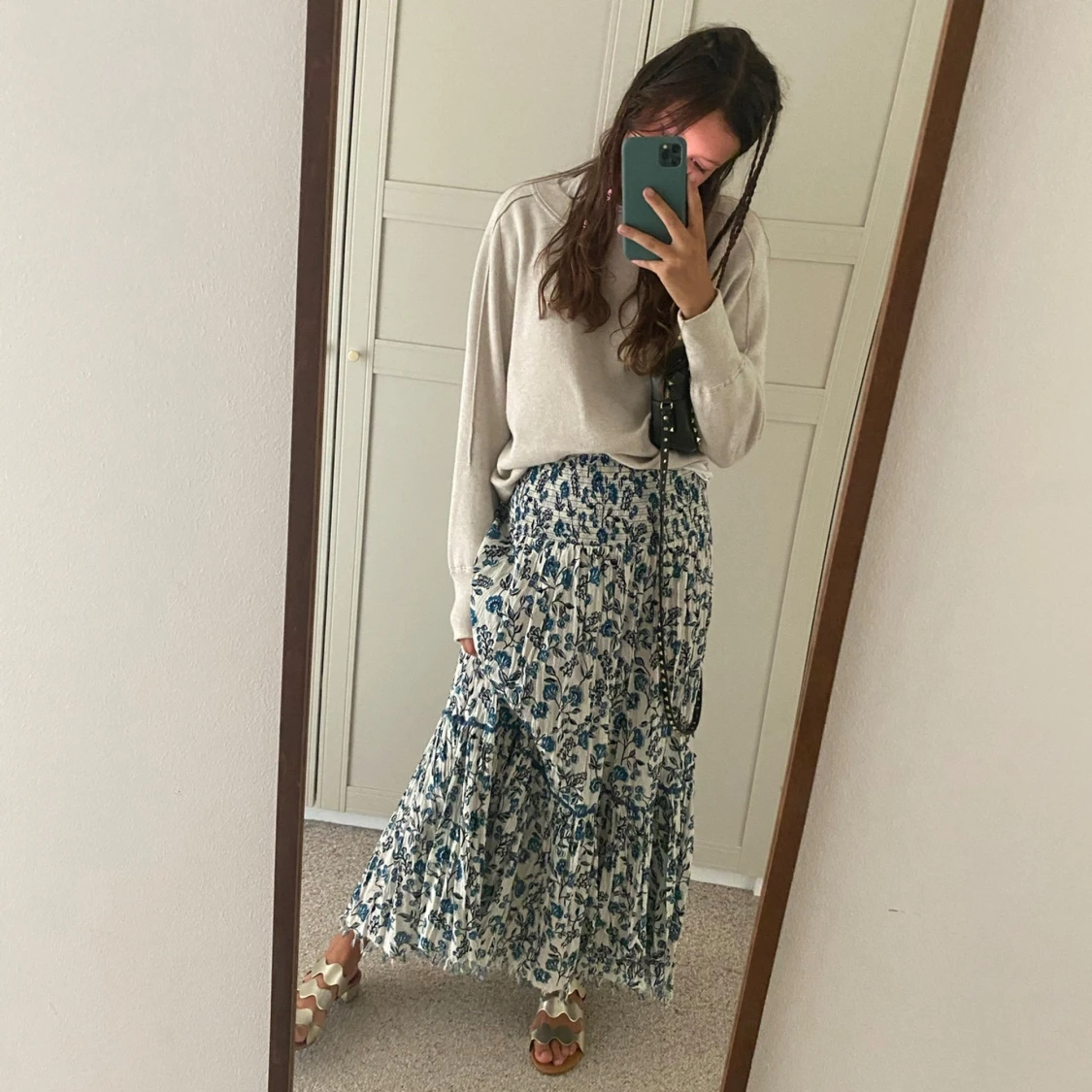 Zara Mönstrad långkjol     - 4