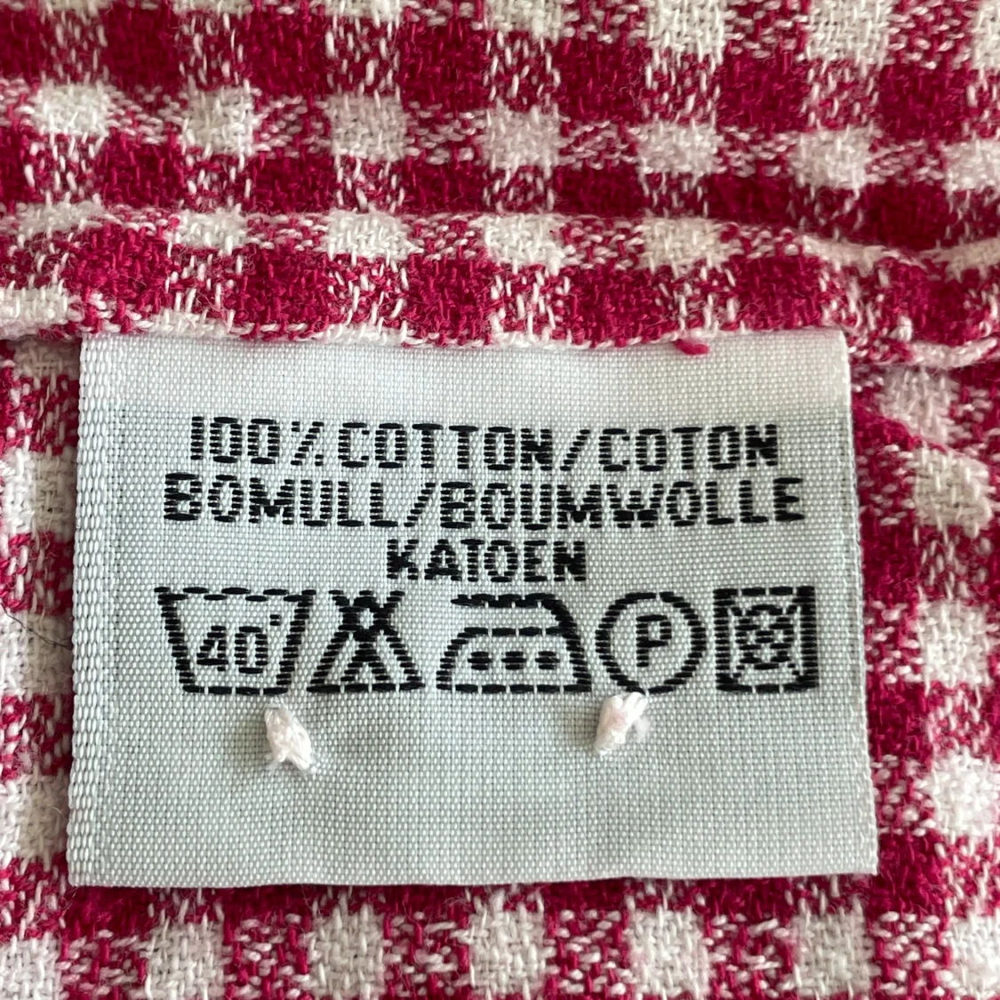 Rutig ärmlös topp i bomull - 3