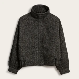 Kort vårkappa - Snygg stilren kappa med hög krage ✨🖤 Använd fåtal ggr, nypris: 599 kr