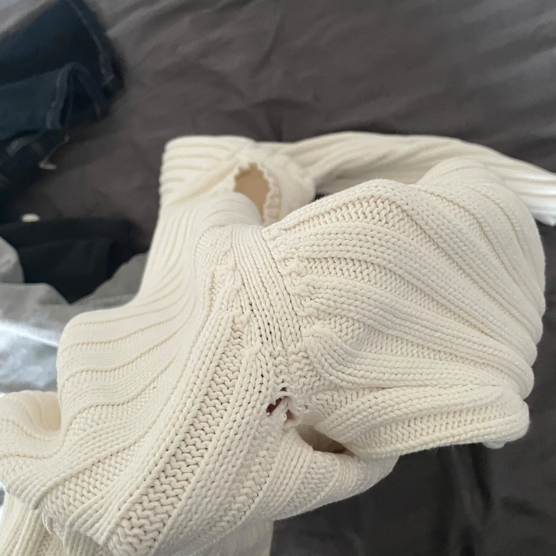 Vit ribbad tröja från Marc O'Polo - 4