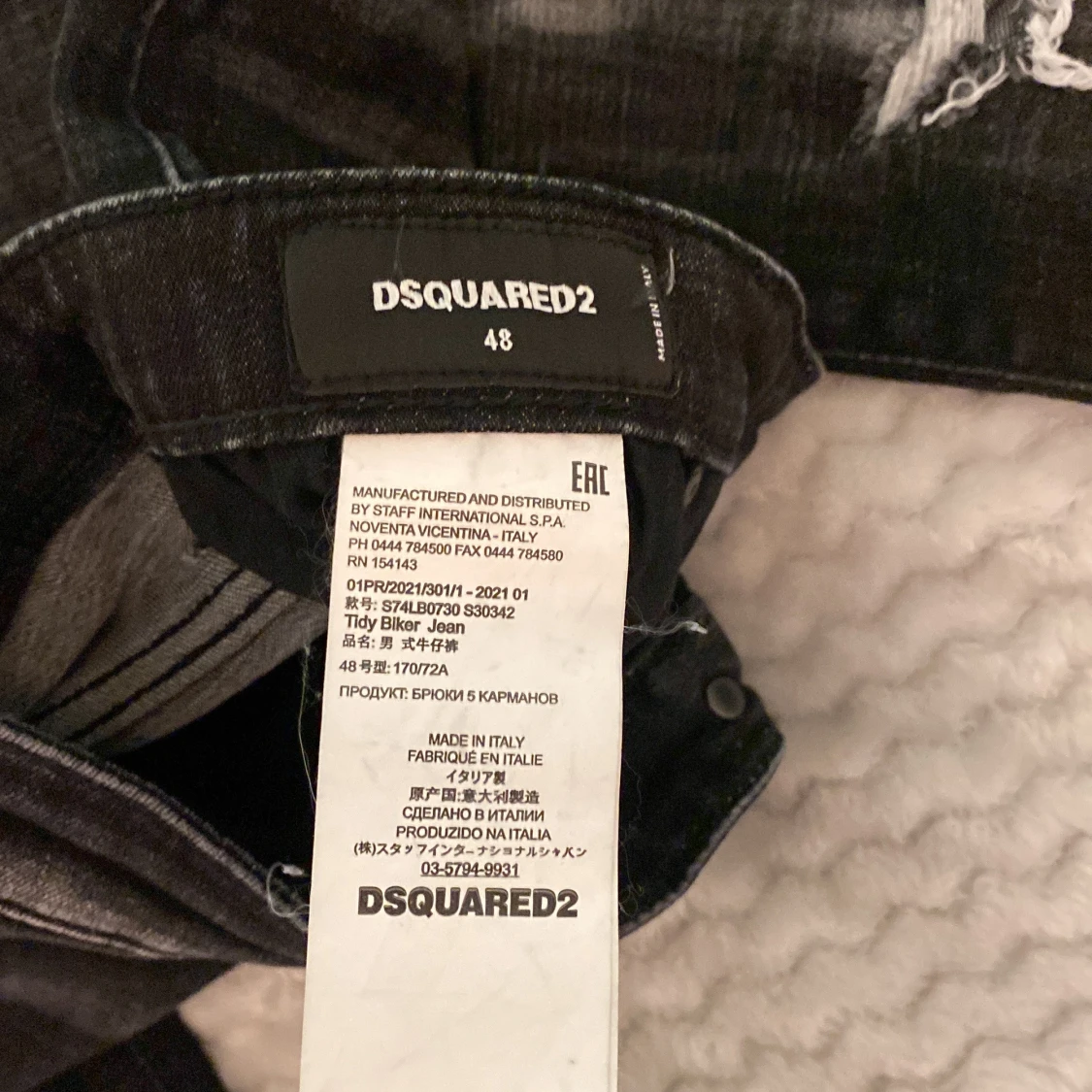 Svarta slitna jeans från Dsquared2 - 3