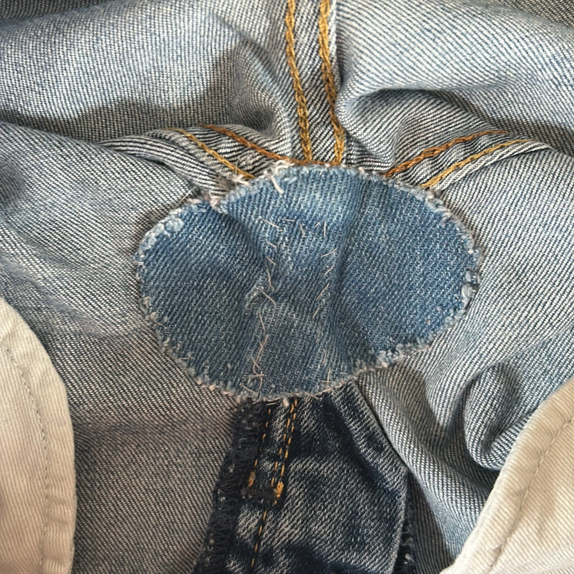 Blå bootcut jeans - 4