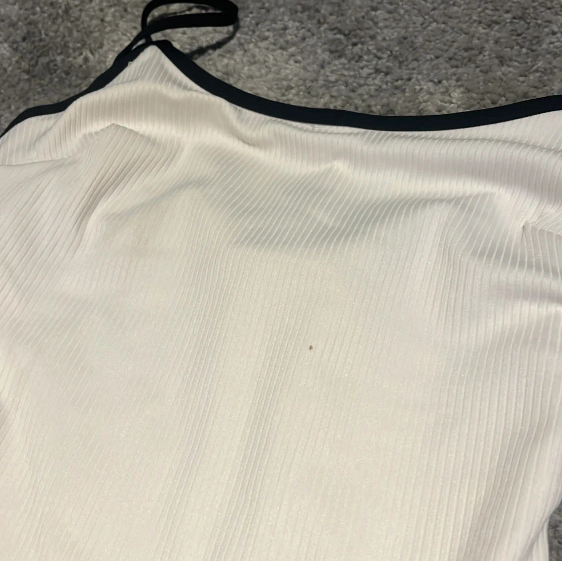 Vit ribbad baddräkt från H&M - 3