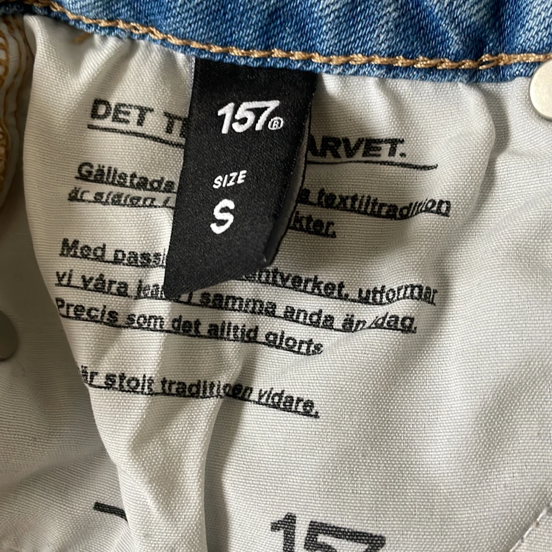 Ljusblå bootcut jeans med slits från lager 157 - 4