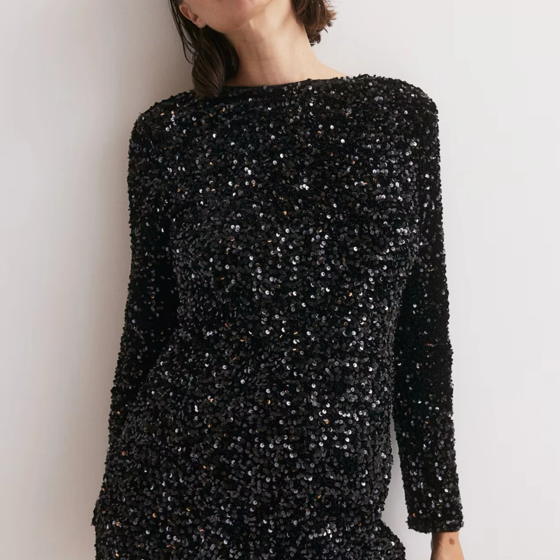 Paljettklänning från h&m